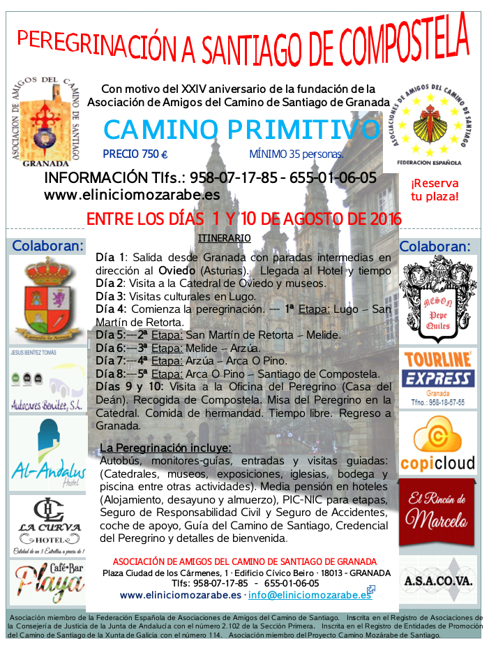 Cartel web Camino Primitivo 2016